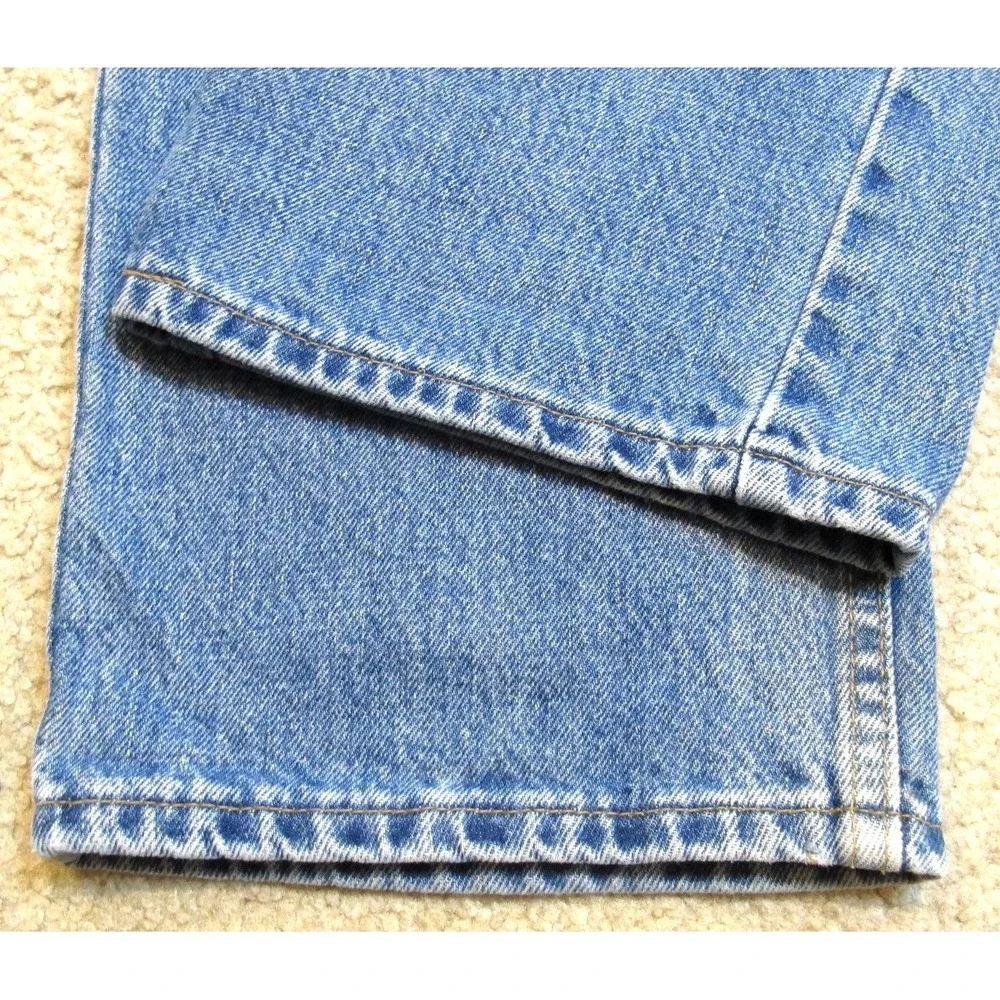 Vtg Levi's 505 Reg Fit Straight Leg Blue Denim Jeans Men's 36x32 Tag (38x32) USA